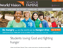 Tablet Screenshot of 30hourfamine.org